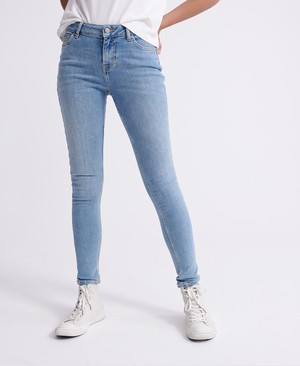 Superdry Super Vintage Skinny Mid Rise Női Farmer MélyKék | VSHIY4108